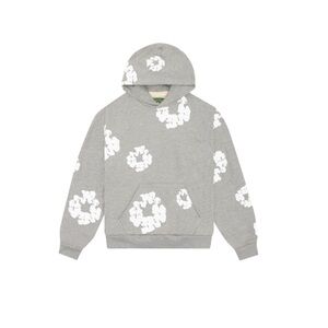 Grey denim tears hoodie